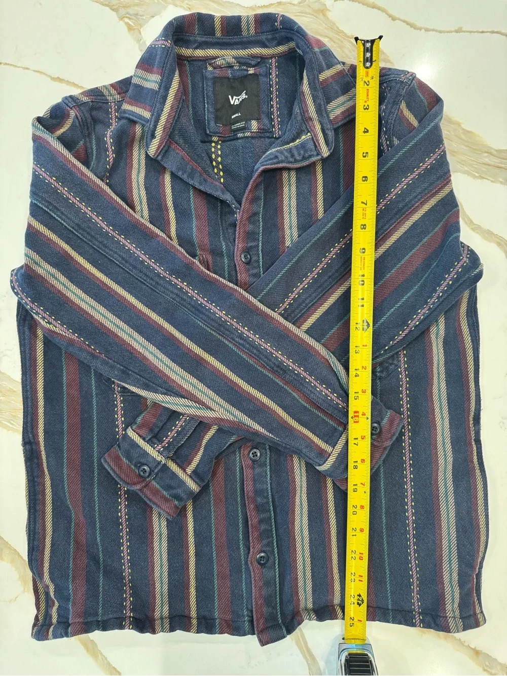 Vans Heavyweight Striped Cotton Shacket Shirt Jacket Men’s Small